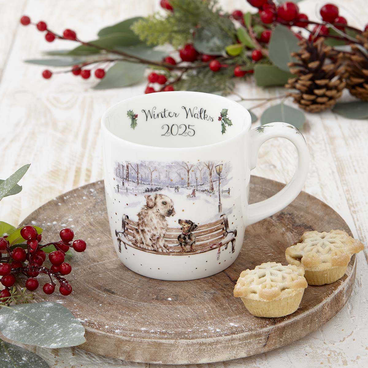 Wrendale Designs Winter Walks Limited Edition Mug image number null